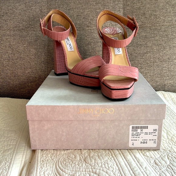Jimmy Choo blush colo. sandals size 40.5 - Picture 5 of 16